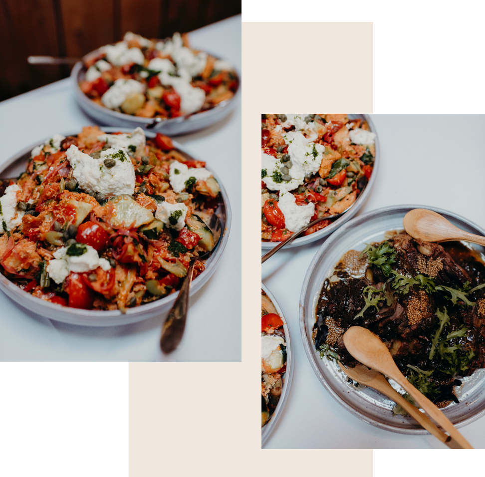 Morsel wedding catering shared dining.