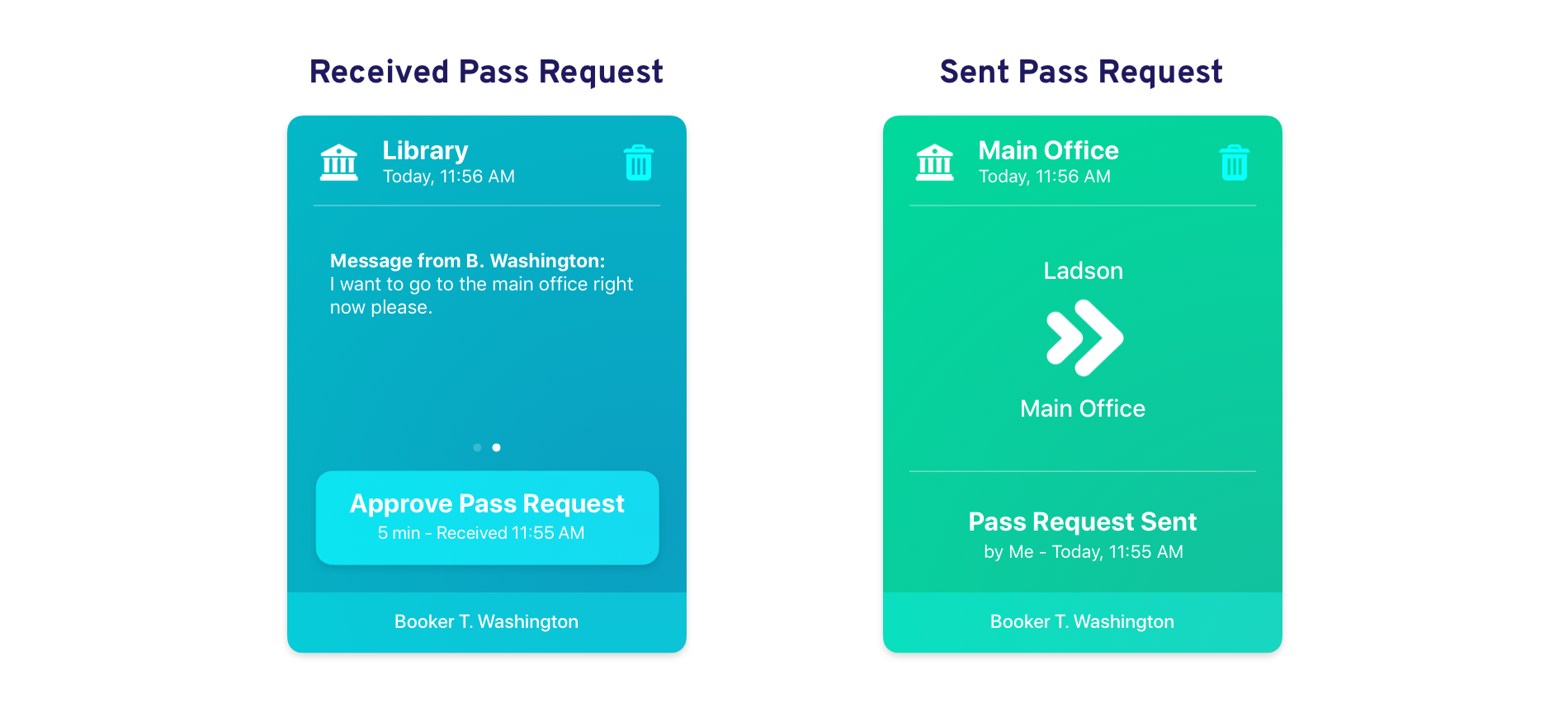 Pass Requests SmartPass Digital Hall Pass