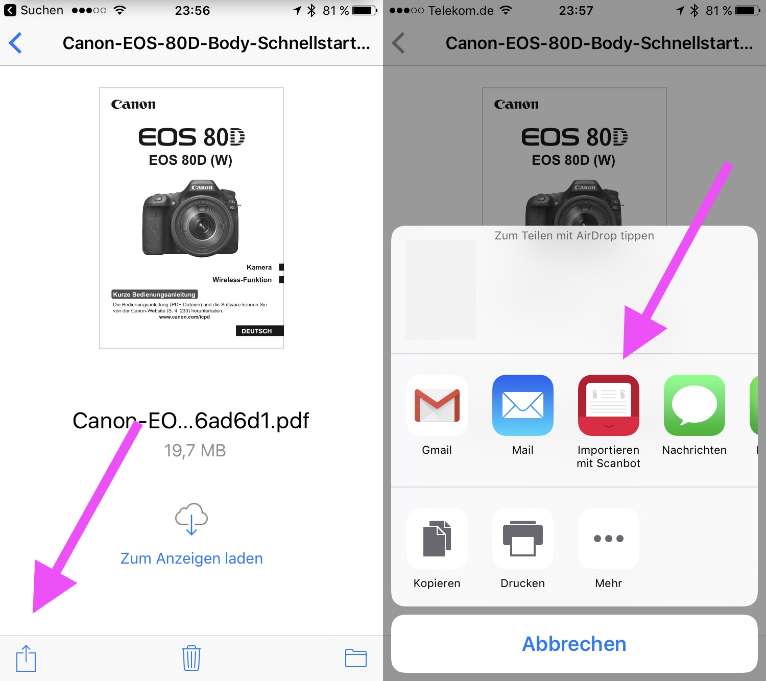 Jocr iCloud Drive Scanbot OCR