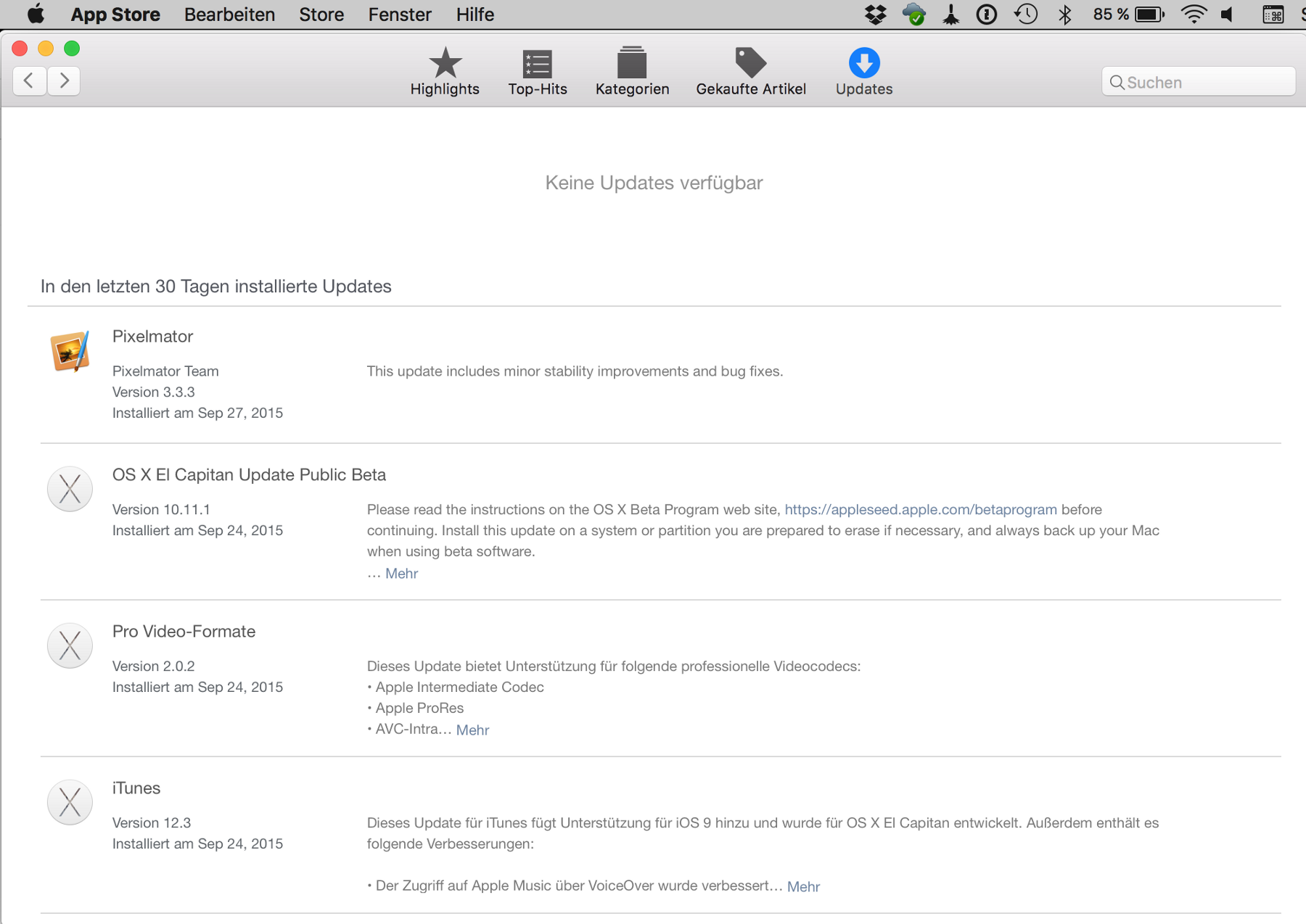 MacAppStore auf deinem Mac