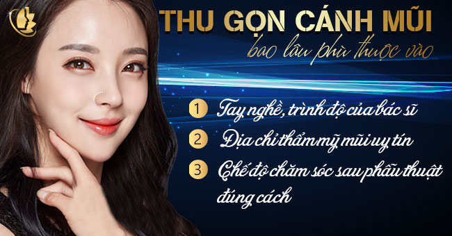 thu gọn cánh mũi được bao lâu