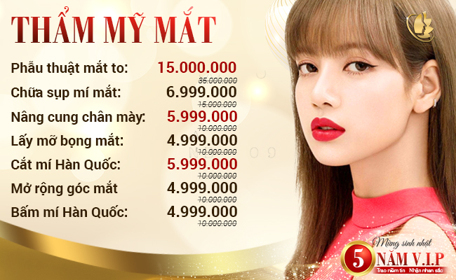 khuyến mãi thẩm mỹ mắt