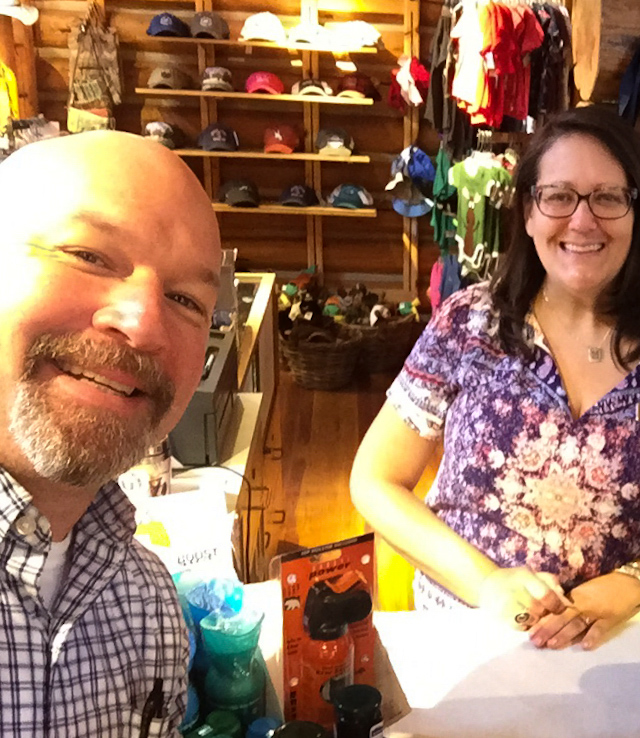working at the general store- Grand Tetons
