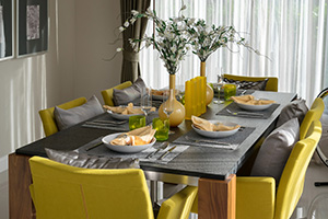 clean dining room