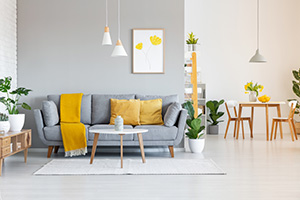 clean living room