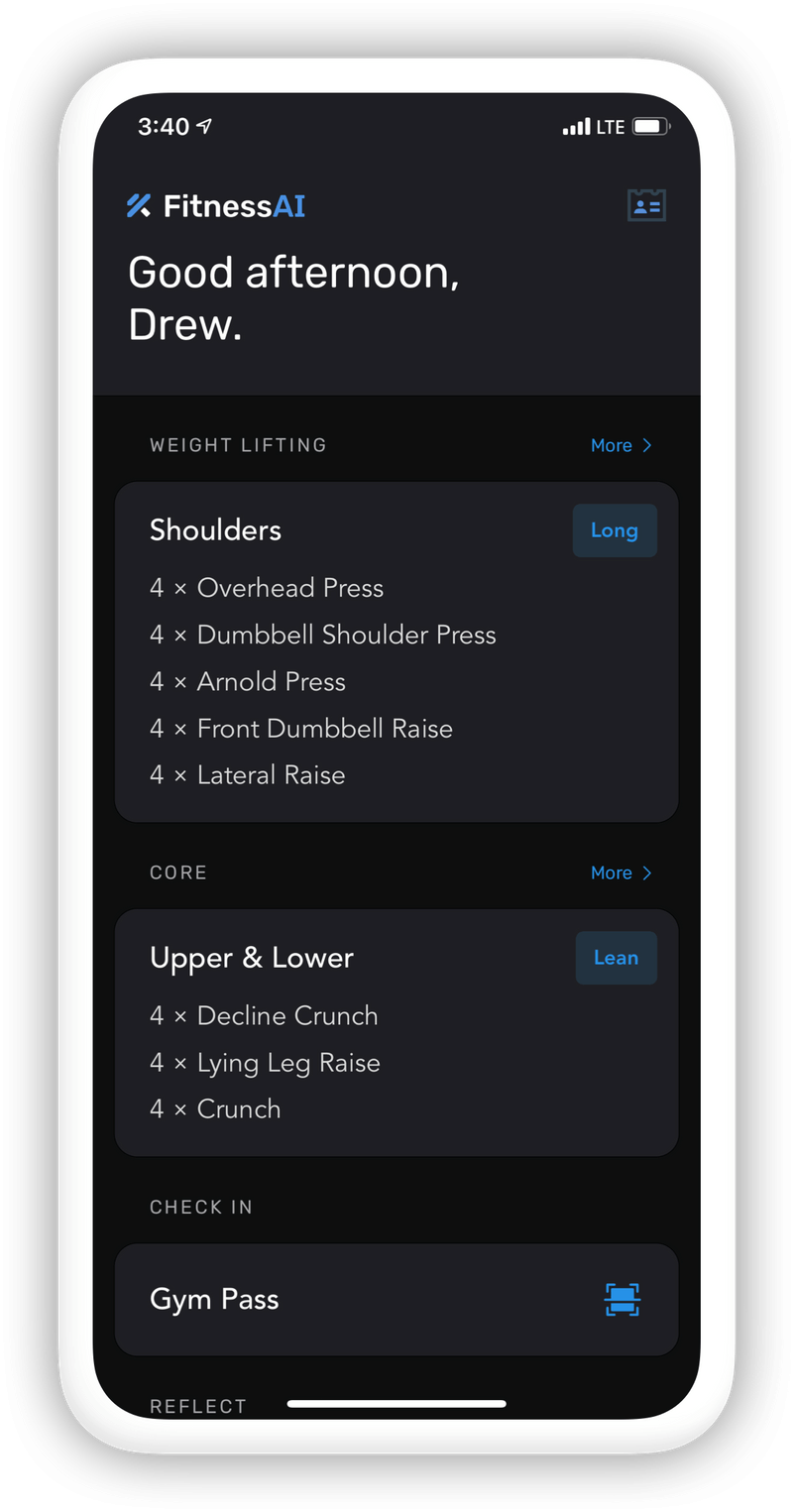 FitnessAI — Get Stronger, Faster with Artificial Intelligence