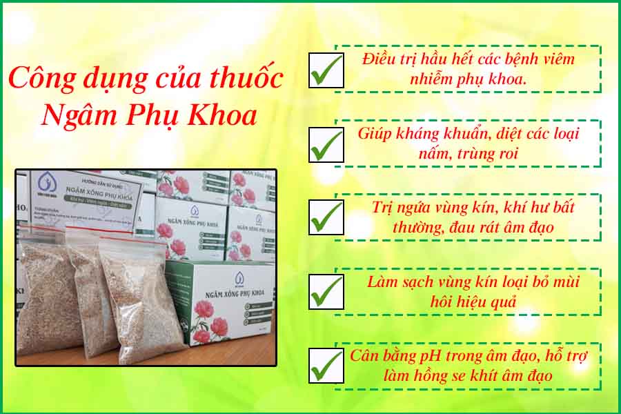 thuốc ngâm phụ khoa