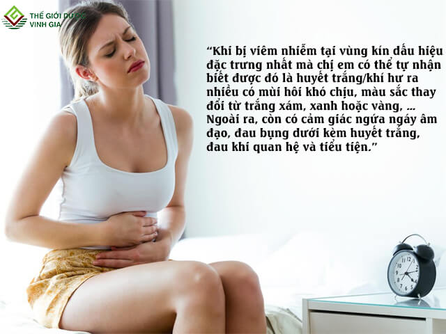 cách trị ra huyết trắng và đau bụng dưới