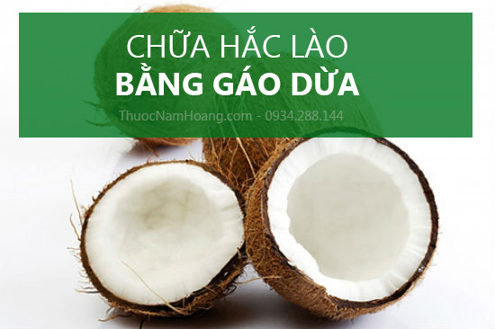 chữa hắc lào bằng gáo dừa