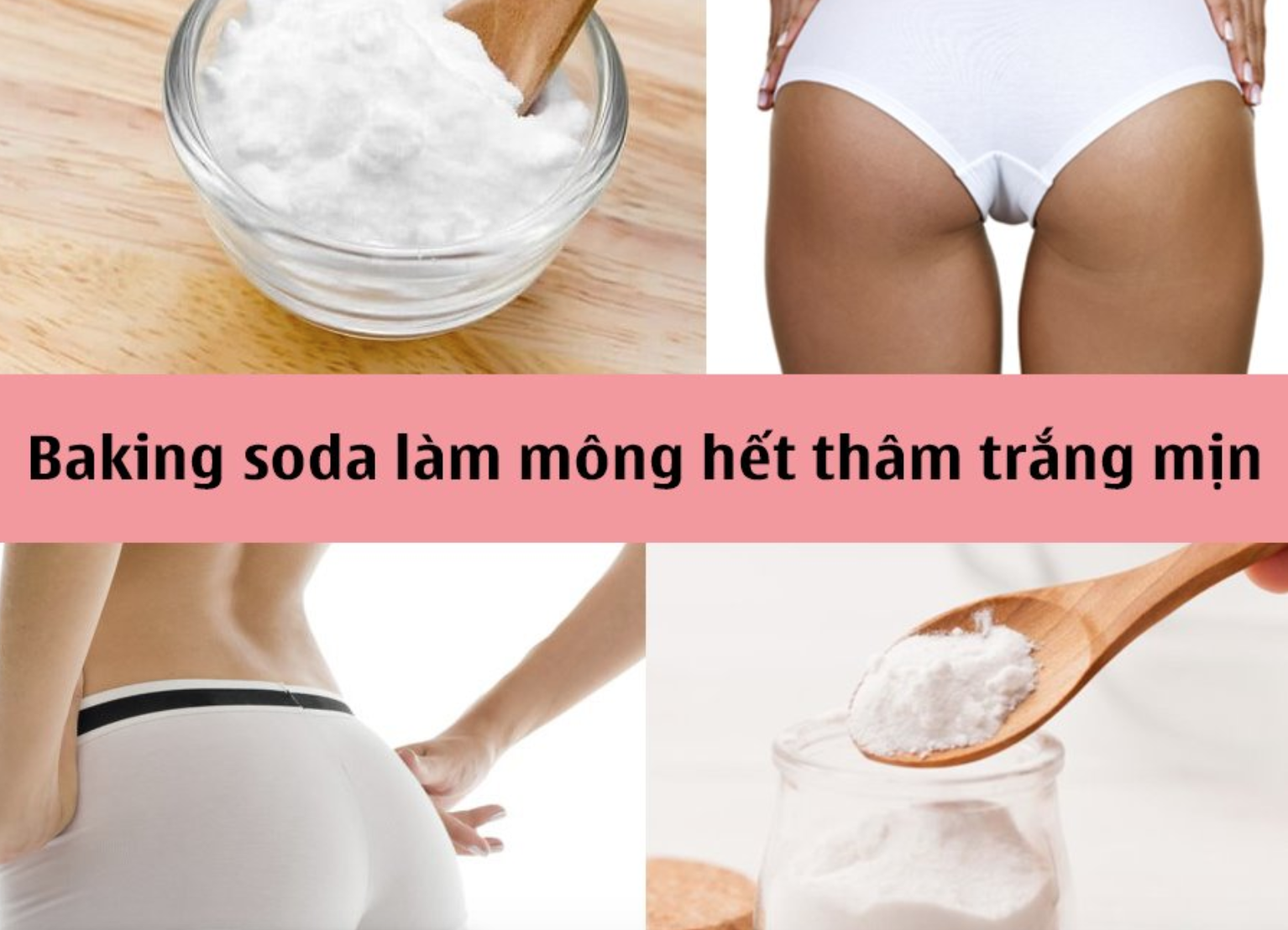 trị thâm mông bằng baking soda