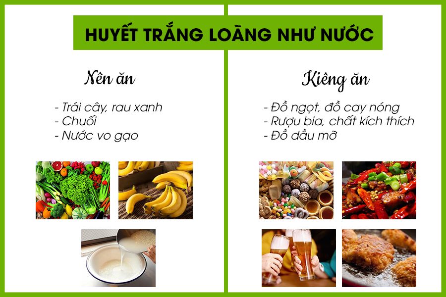 kiêng gì khi ra huyết trắng
