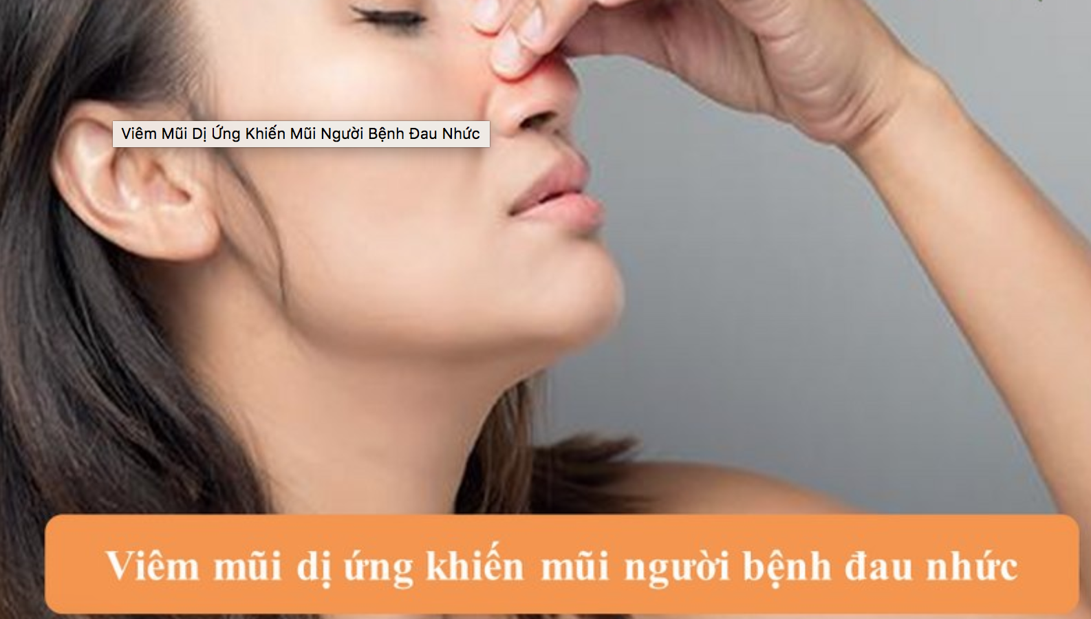 khi Mũi Có Mủ