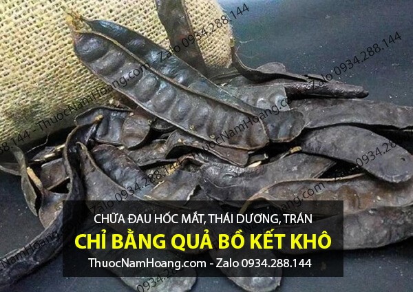 trị đau 2 hóc mắt bằng bồ kết