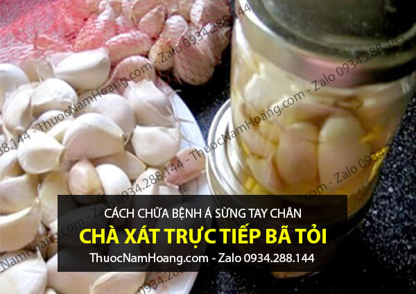 cách chữa bệnh á sừng ở đầu ngón tay bằng tỏi