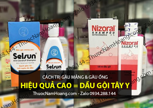 trị gàu mảng bằng tây y