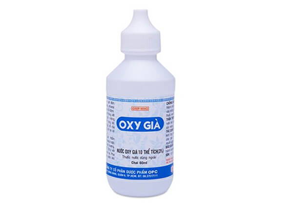 cách tẩy ria mép bằng oxy già