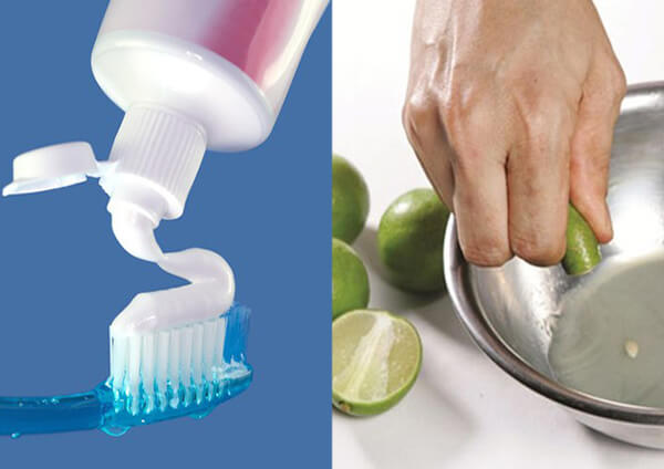 tẩy râu bằng kem đánh răng