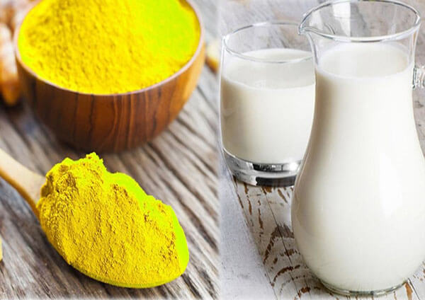 cách triệt râu dưới cằm bằng bột nghệ và sữa