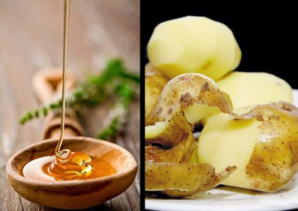 cách tẩy râu mép bằng mật ong và khoai tây