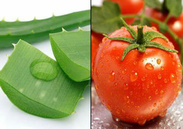 cách tẩy lông ria mép bằng cà chua và nha đam