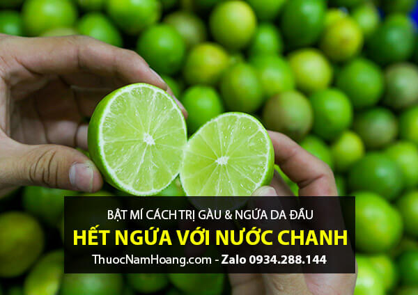 Cách trị gàu ngứa da đầu bằng nước cốt chanh và muối