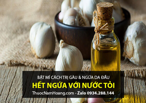 Cách trị gàu tại nhà nhanh nhất bằng nước cốt tỏi