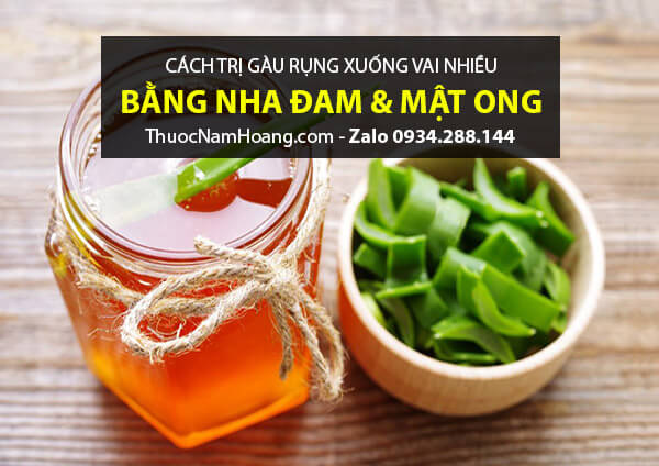 Cách trị gàu đơn giản tại nhà bằng nha đam với mật ong