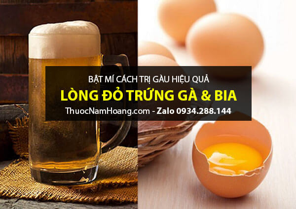 Cách trị sạch gàu tại nhà bằng lòng đỏ trứng gà và bia
