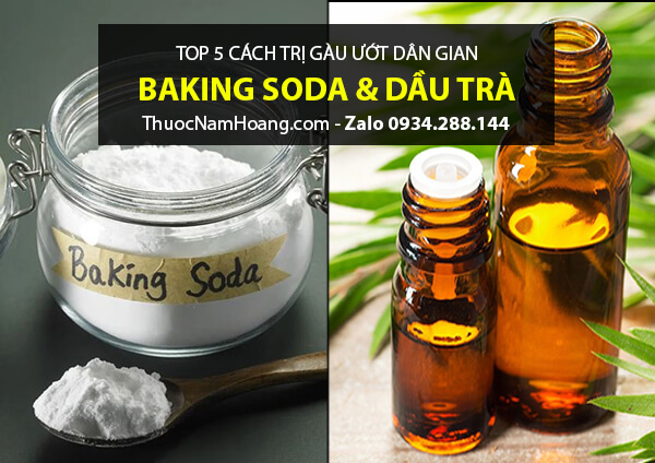 Mẹo trị gàu ướt tại nhà bằng baking soda và tinh dầu cây trà