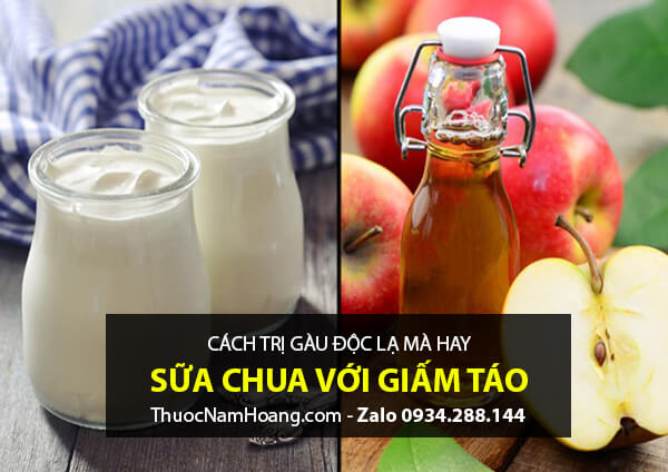Cách trị vảy gàu da đầu bằng sữa chua với giấm táo
