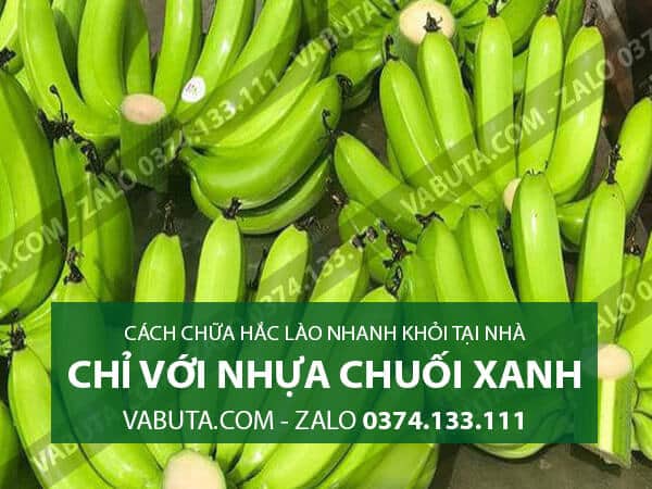 Dùng nhựa chuối xanh trị hắc lào