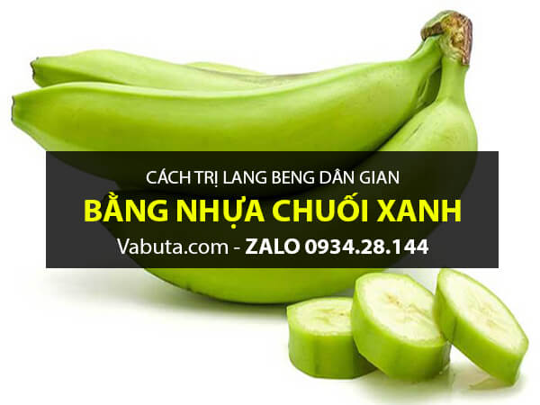 Chuối xanh trị lang beng đỏ