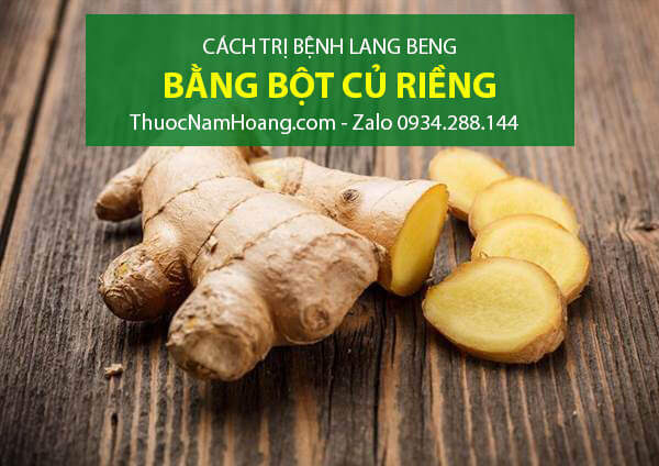 Trị lang beng bằng củ riềng