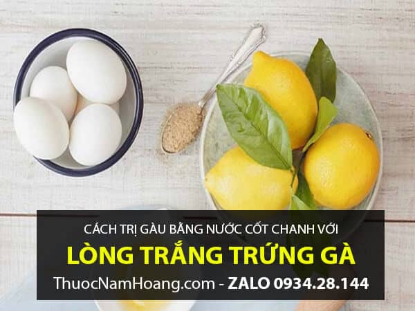 Cách trị gàu bằng chanh và lòng trắng trứng gà