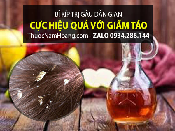 Giấm táo trong trị gàu ống