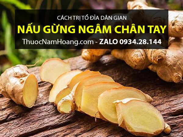 trị bệnh tổ đỉa bằng gừng tươi