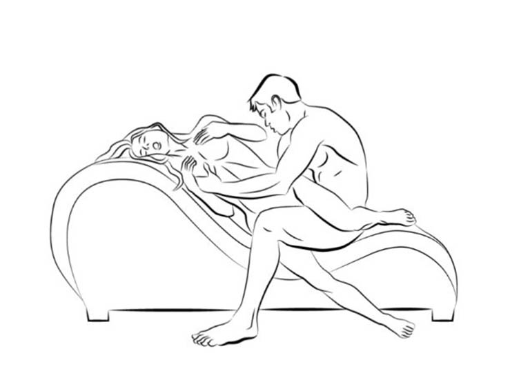 Tư thế gốc tư trên ghế làm tình