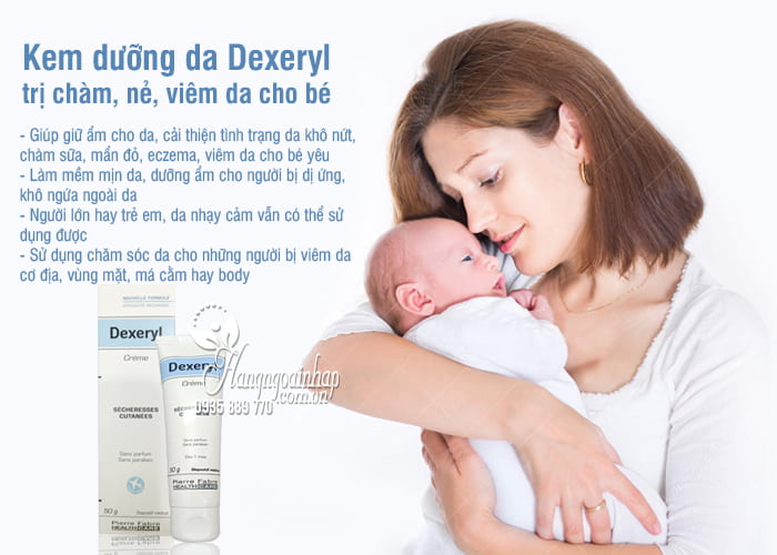 Thông tin về kem trị chàm sữa Dexeryl