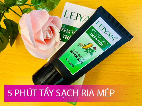 Kem tẩy ria mép LEIYAS giúp làm chậm mọc lông