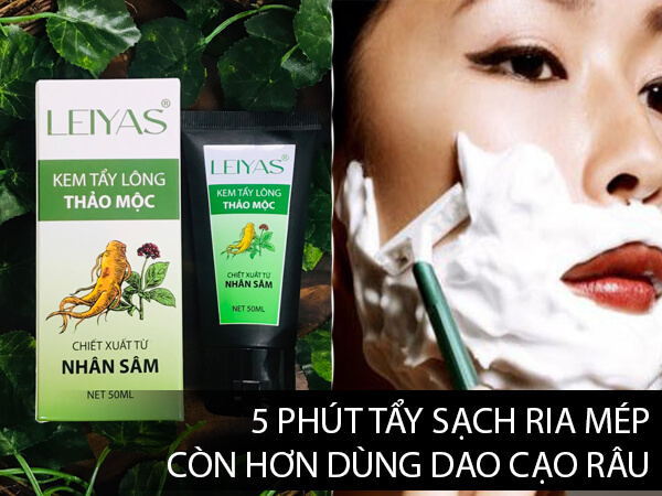 Kem tẩy ria mép LEIYAS có thực sự hiệu quả