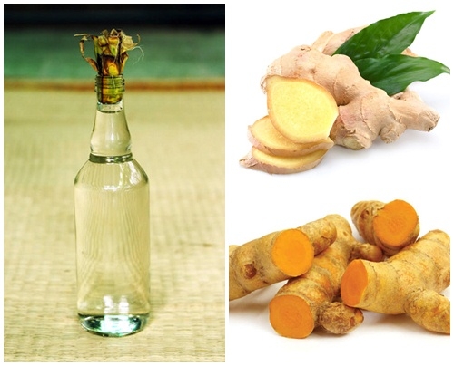 Cách làm rượu gừng nghệ hạ thổ