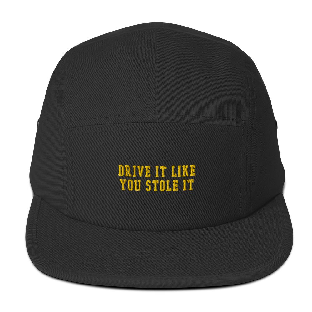Drive It Five Panel Cap Gold