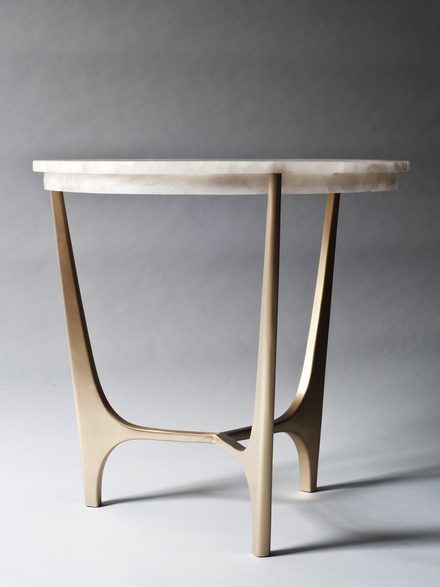 DeMuro Das ATHENA SIDE TABLE (WHITE QUARTZ)