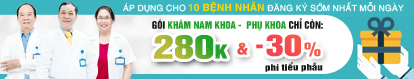 Gói khám ưu đãi cho bệnh nhân bệnh lậu