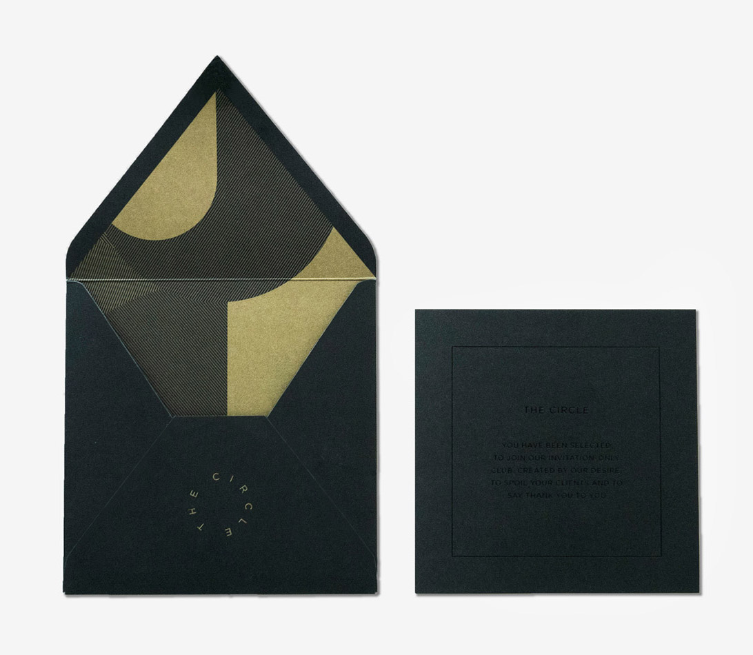The Circle Invite and envelope