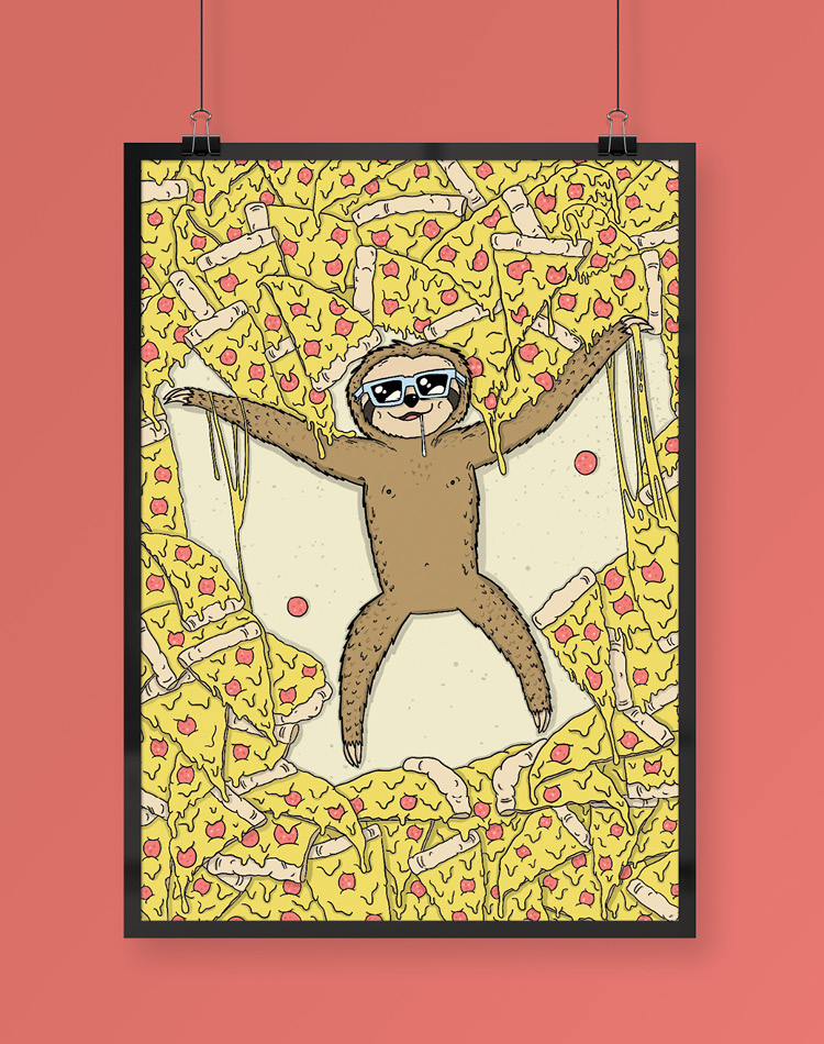 Slothy Dayze Illustration