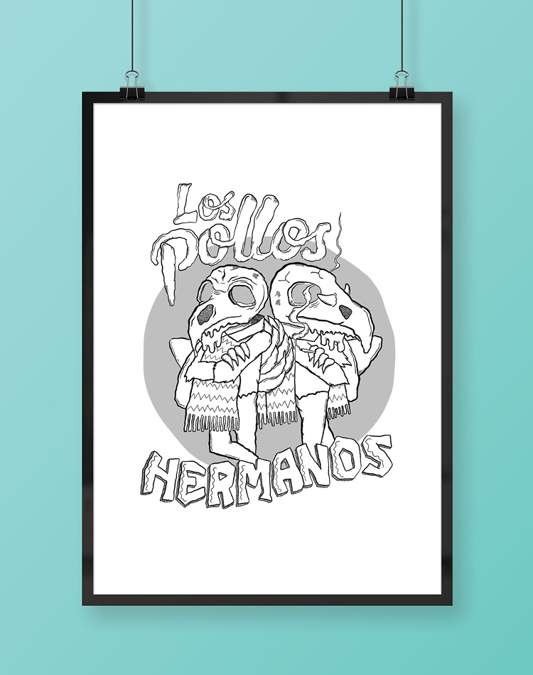 Los Pollos Illustration