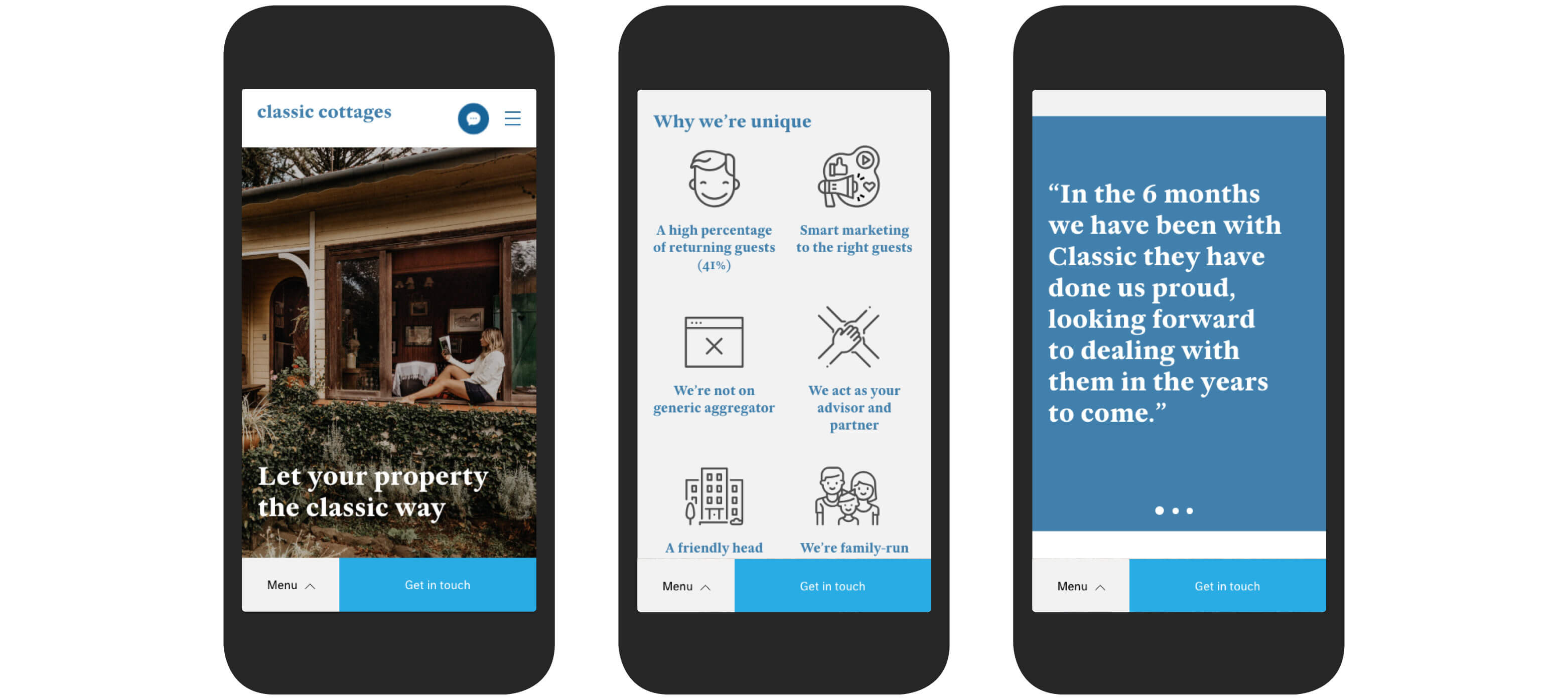 Classic Cottages mobile