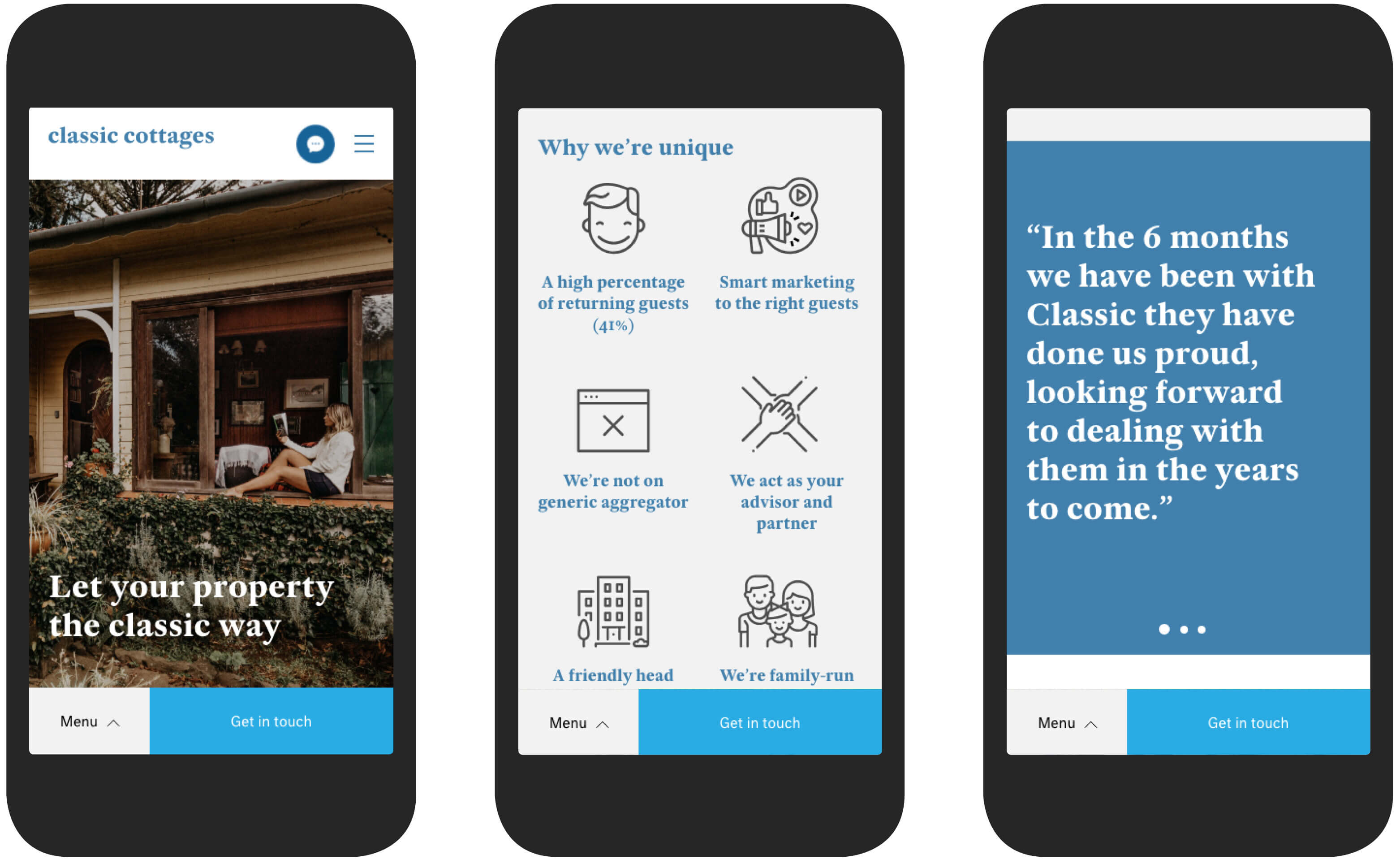 Classic Cottages mobile