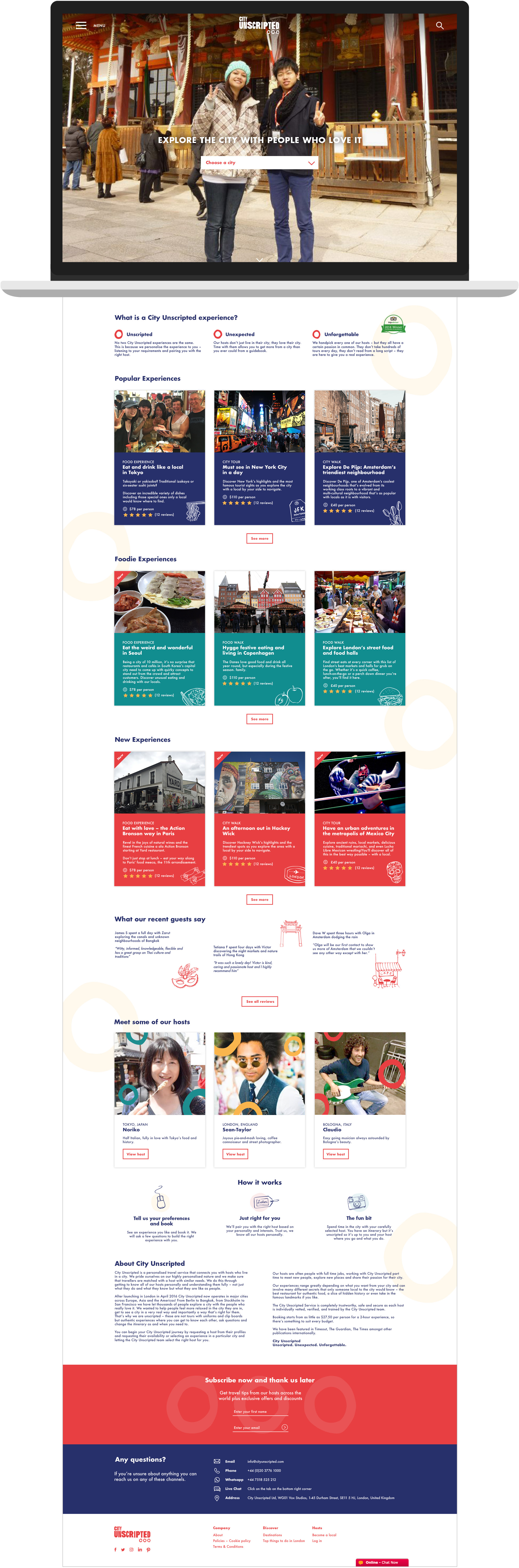 City Unscripted home page